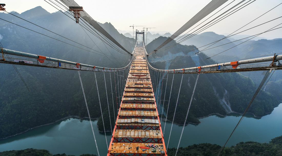 阳宝山特大桥建设过程