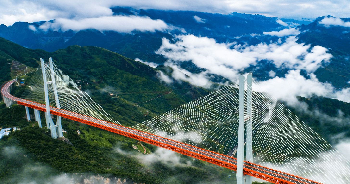 北盘江大桥俯瞰